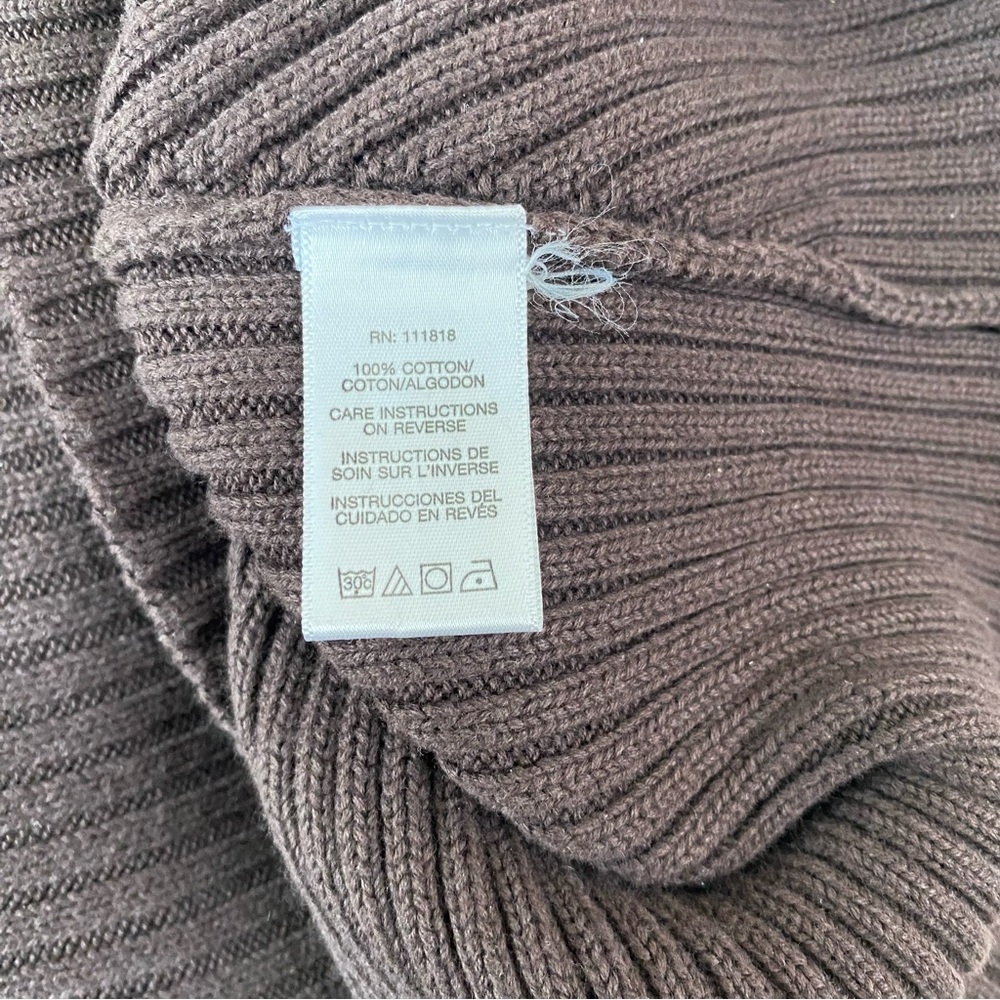 Michael Michael Kors Men's Crewneck Ribbed Sweater Heavy Deep Brown XL - Picture 7 of 8